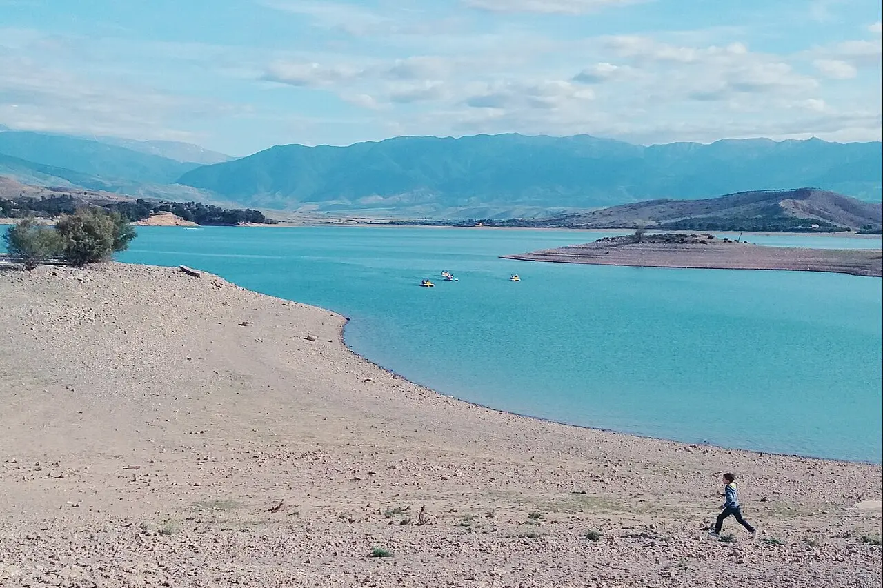 Lake Lalla Takerkoust near Marrakech, Morocco