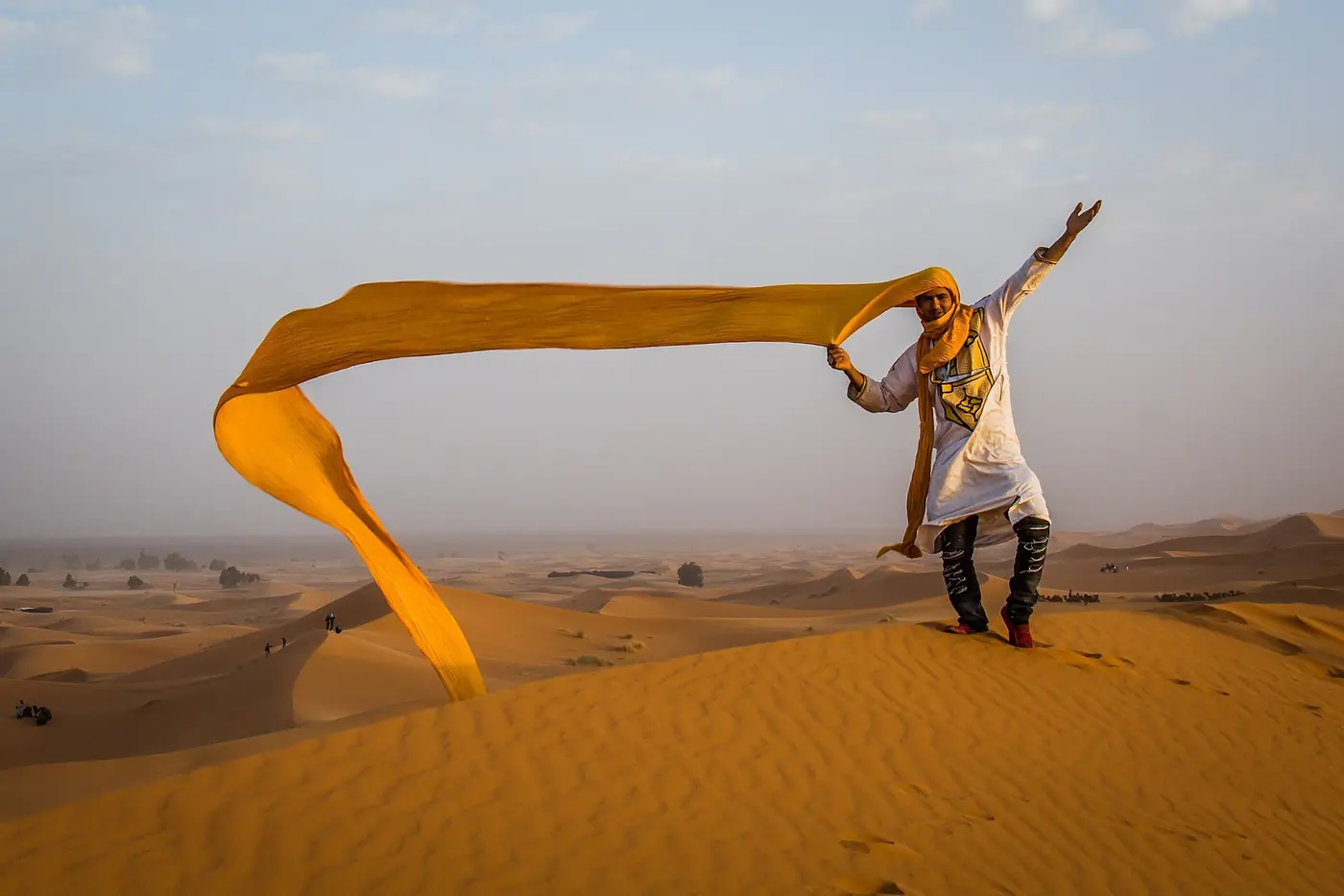 Berber man in the Sahara, Morocco